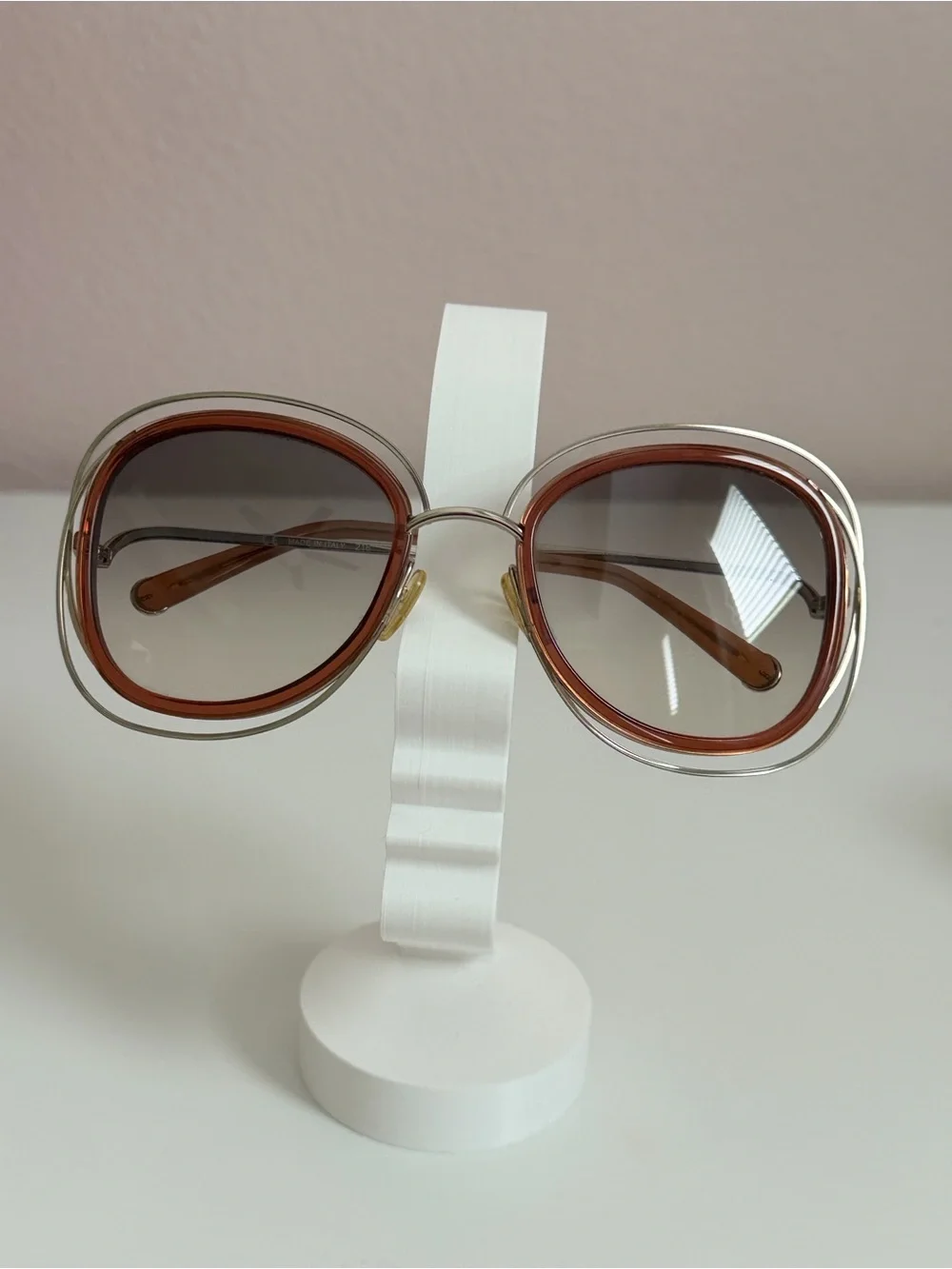 Chloé CE711SA Oversized Havana Sunglasses w/ Case